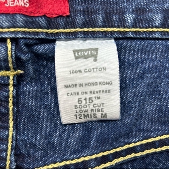 Levi's Jeans Womens 12 Nouveau Boot Cut 515 Dark Wash Low Rise Classic Denim - Picture 3 of 5